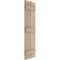 Ekena Millwork Rustic Two Board Joined Board-n-Batten Rough Sawn Faux Wood Shutters, 11W x 80H, PR SHUBJS11X80RSPR - alternate 10